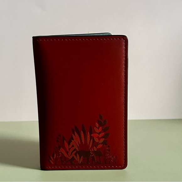 Cartier Handbags - Cartier Red Panther Leather Wallet